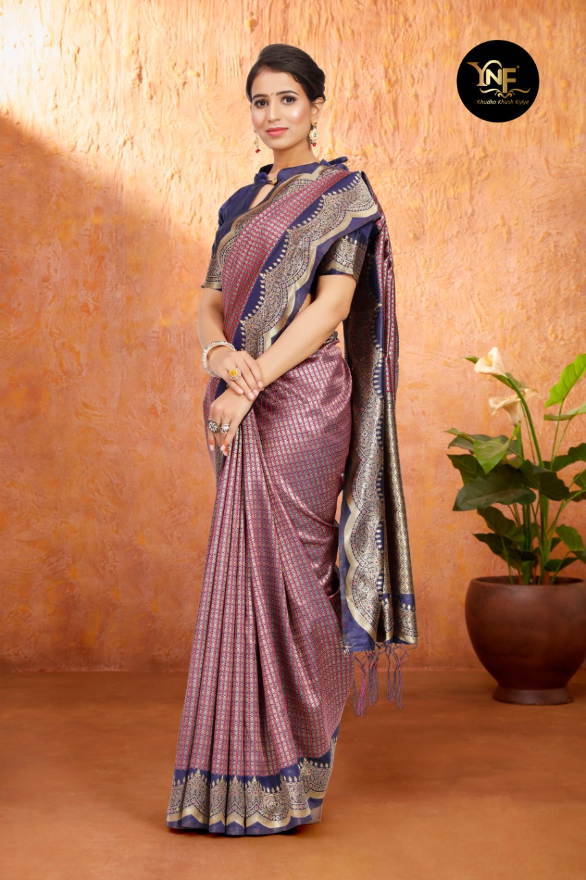 Ynf Tulsi Festive Wear Art Silk Saree Catalog