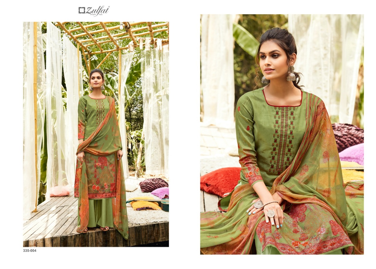 Zulfat Anaya Jam Cotton Designer Dress Material Catalog