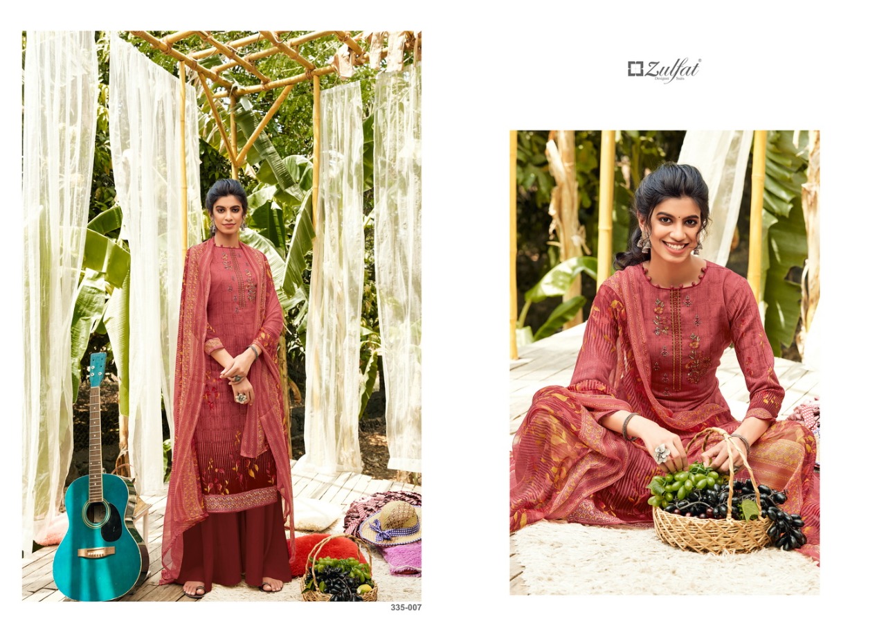 Zulfat Anaya Jam Cotton Designer Dress Material Catalog