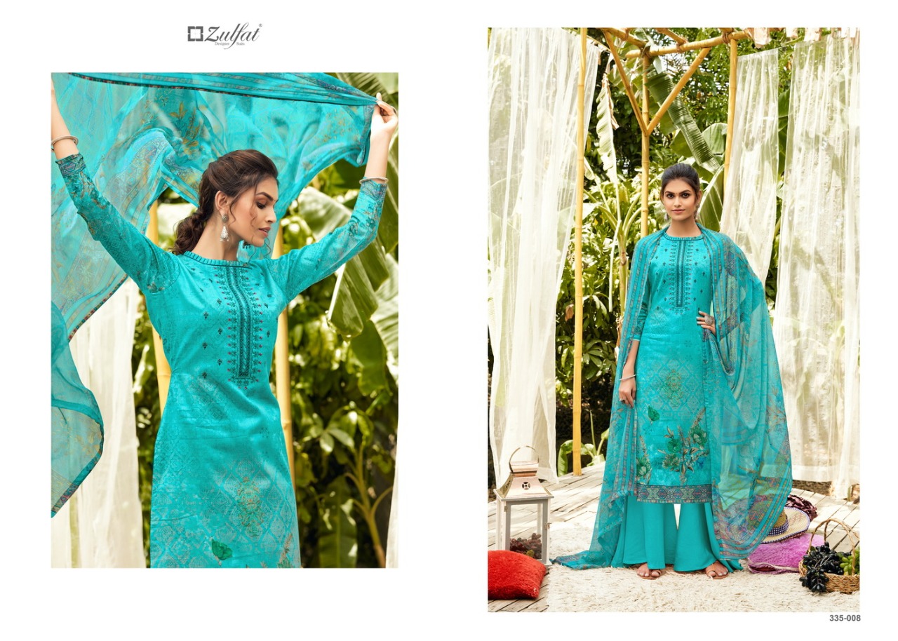 Zulfat Anaya Jam Cotton Designer Dress Material Catalog