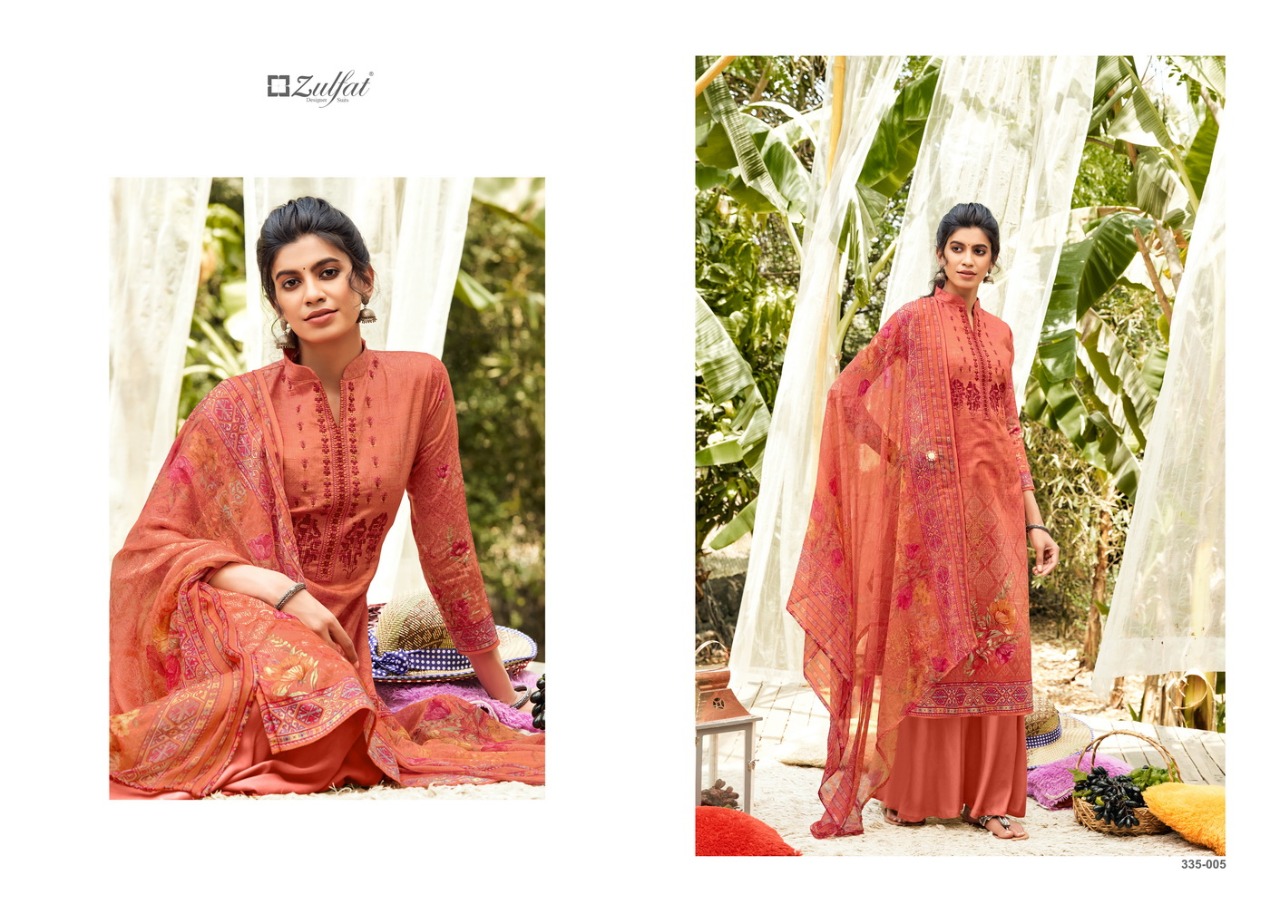 Zulfat Anaya Jam Cotton Designer Dress Material Catalog