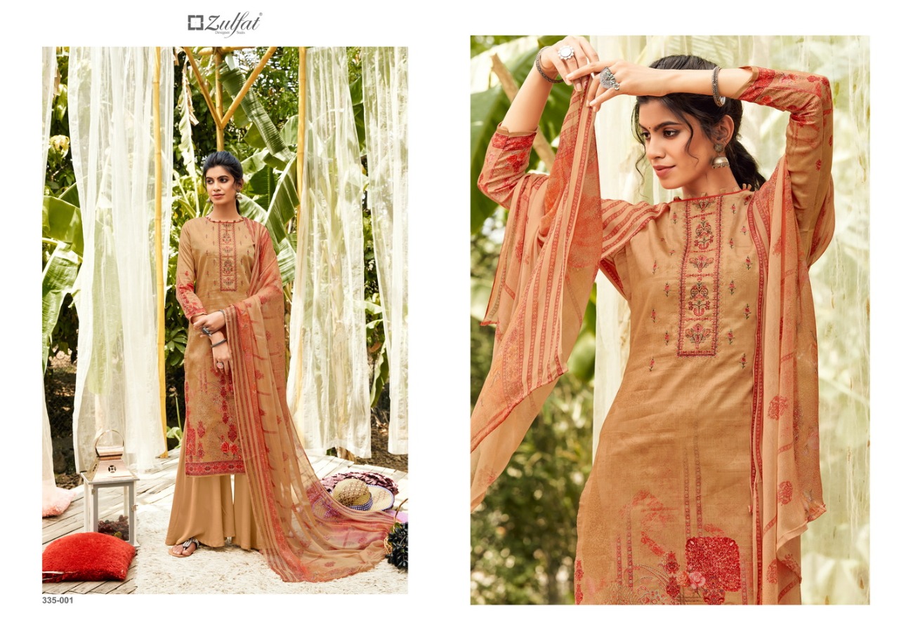 Zulfat Anaya Jam Cotton Designer Dress Material Catalog
