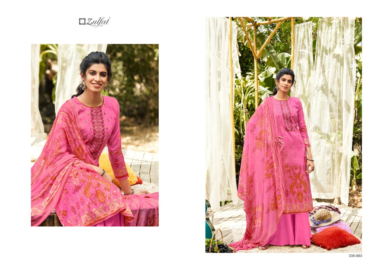 Zulfat Anaya Jam Cotton Designer Dress Material Catalog