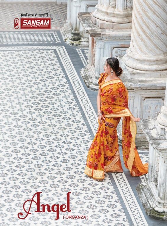 Sangam Presents Angel Organza Digital Printed Sarees