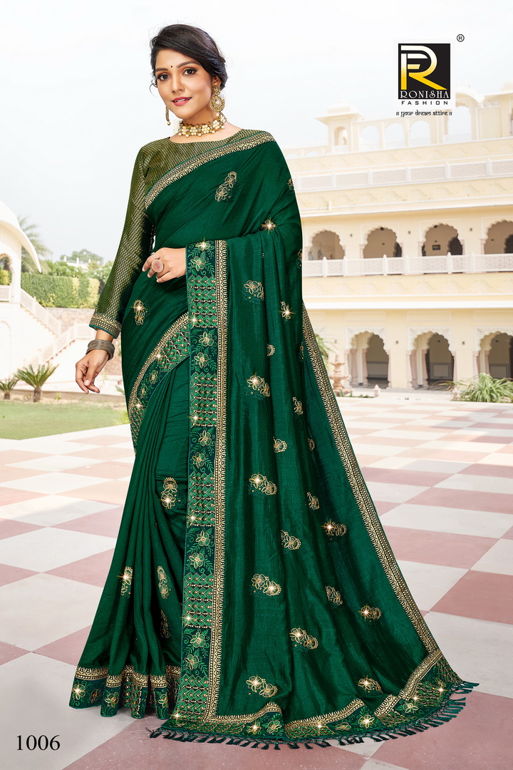 Ranjna Malhar Thread Work Heavy Diamond Exclusive Saree Collecton Online Shop