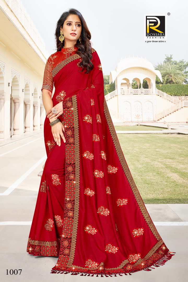 Ranjna Malhar Thread Work Heavy Diamond Exclusive Saree Collecton Online Shop