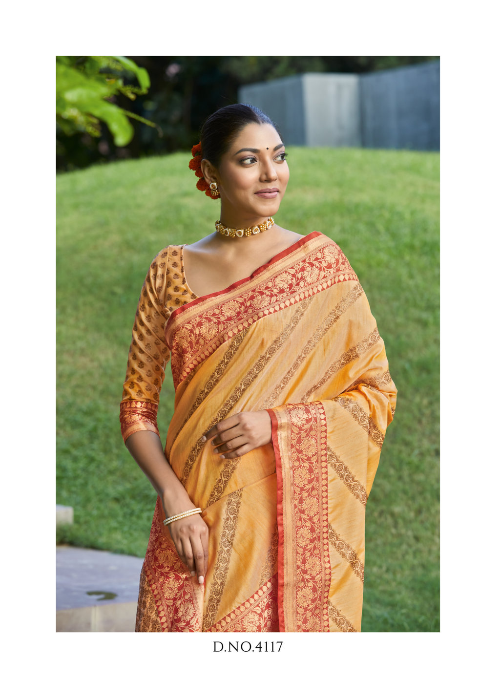 Sangam Presents Metallic Silk Designer Soft Silk Sarees
