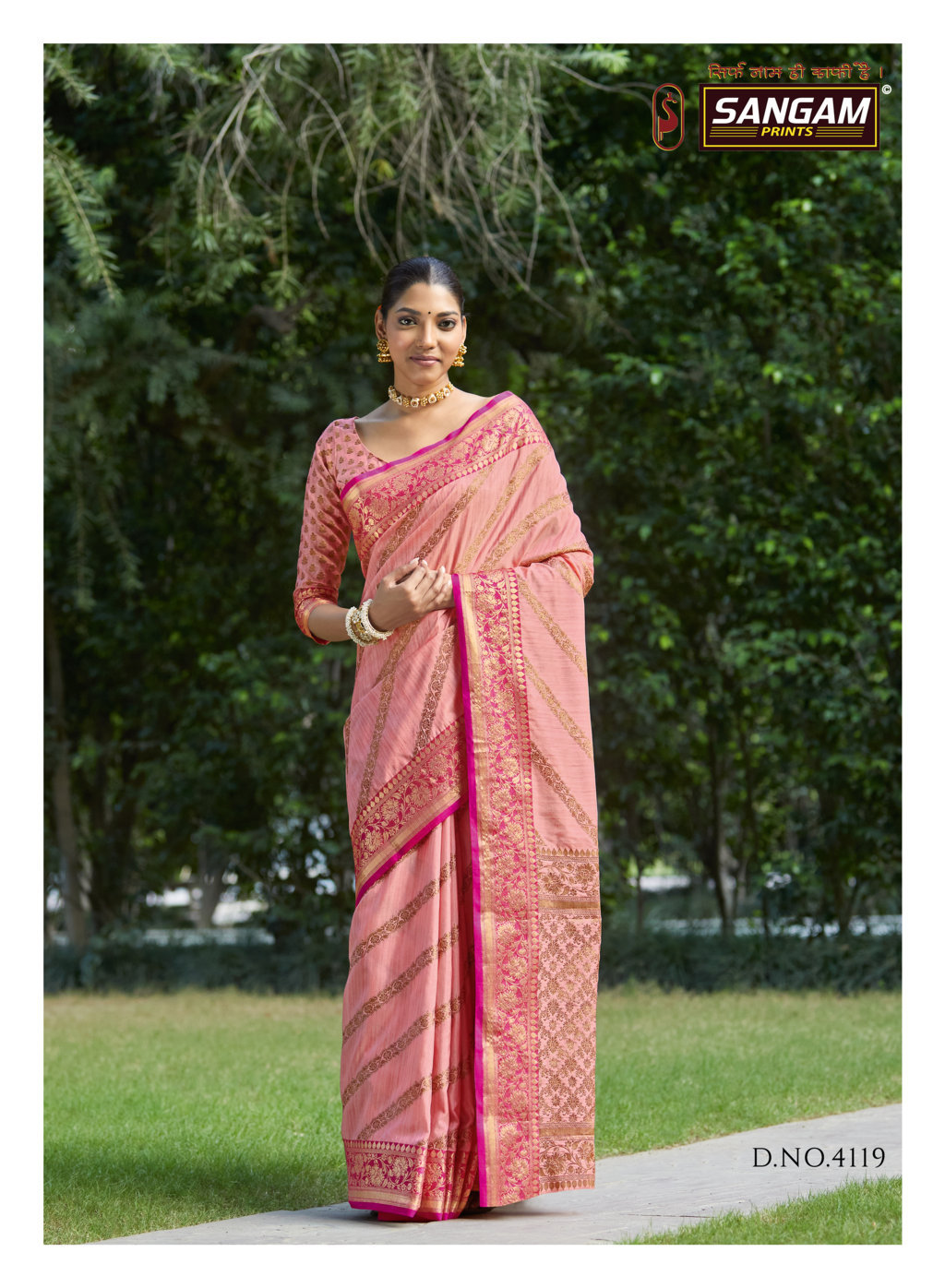 Sangam Presents Metallic Silk Designer Soft Silk Sarees