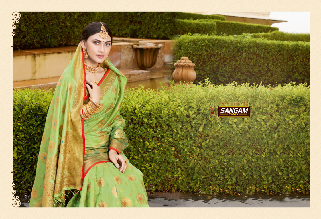 Sangam Presents Bhavika Organza Rich Pallu Sarees