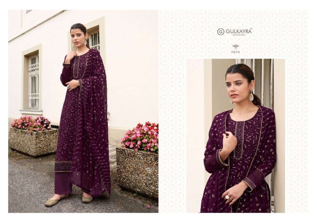 Aashirwad Gulkayra Magic Georgette With Embroidery Work Salwar Suits Catalog