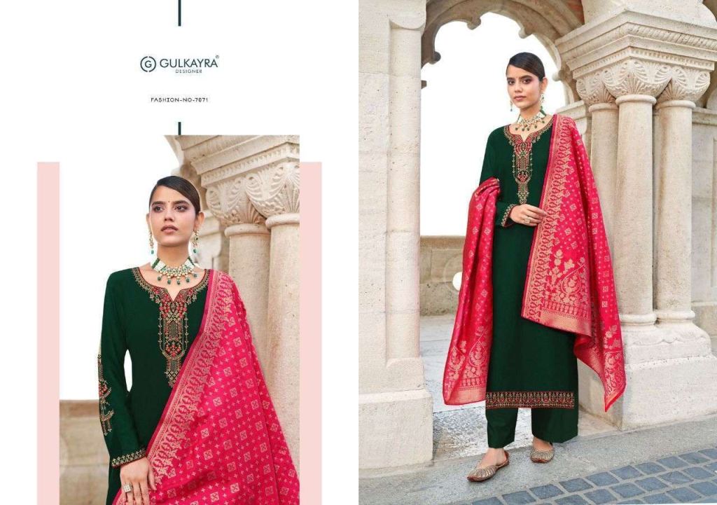 Aashirwad Gulkayra Mahek Georgette With Embroidery Work Wholesale Salwar Suits