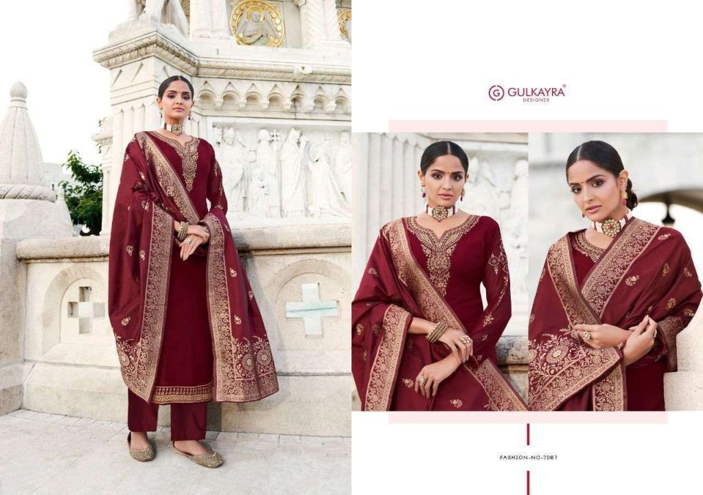 Aashirwad Gulkayra Mahek Georgette With Embroidery Work Wholesale Salwar Suits