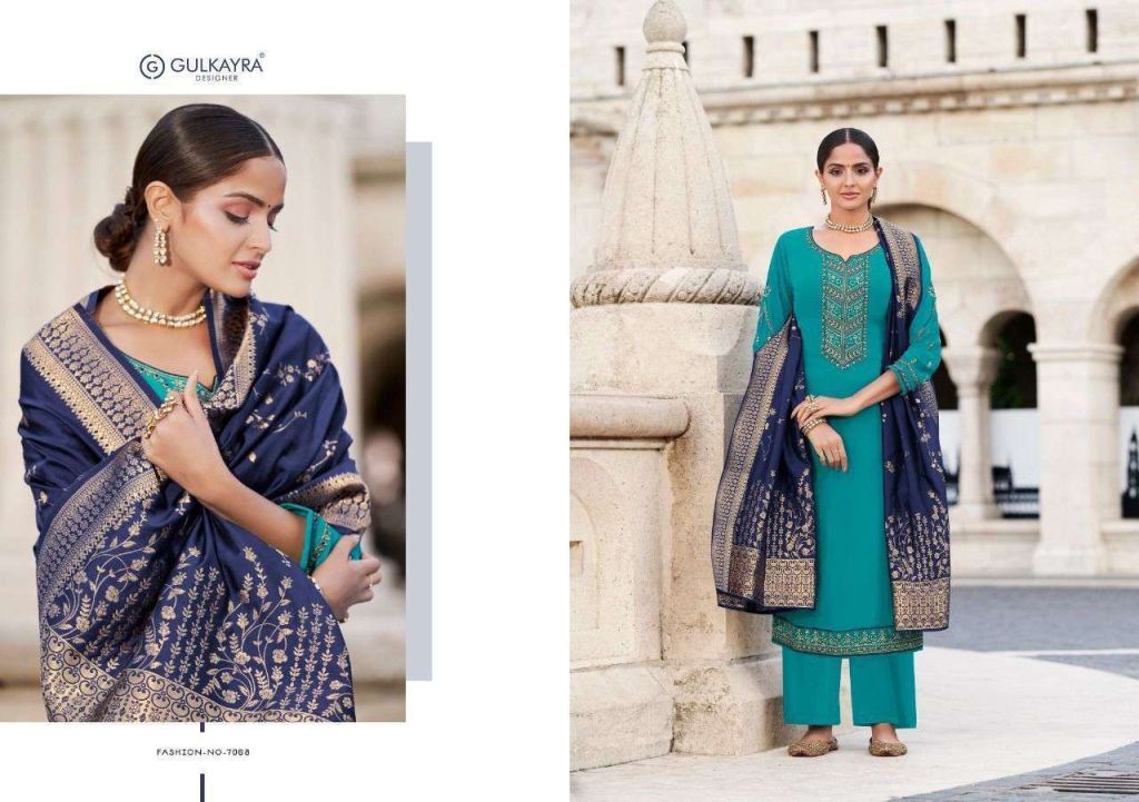 Aashirwad Gulkayra Mahek Georgette With Embroidery Work Wholesale Salwar Suits