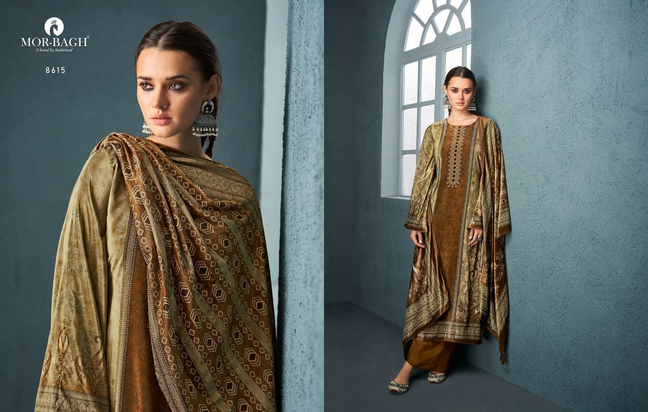 Aashirwad Mor Bagh Mehran Winter Wear Velvet Pashmina Dress Material