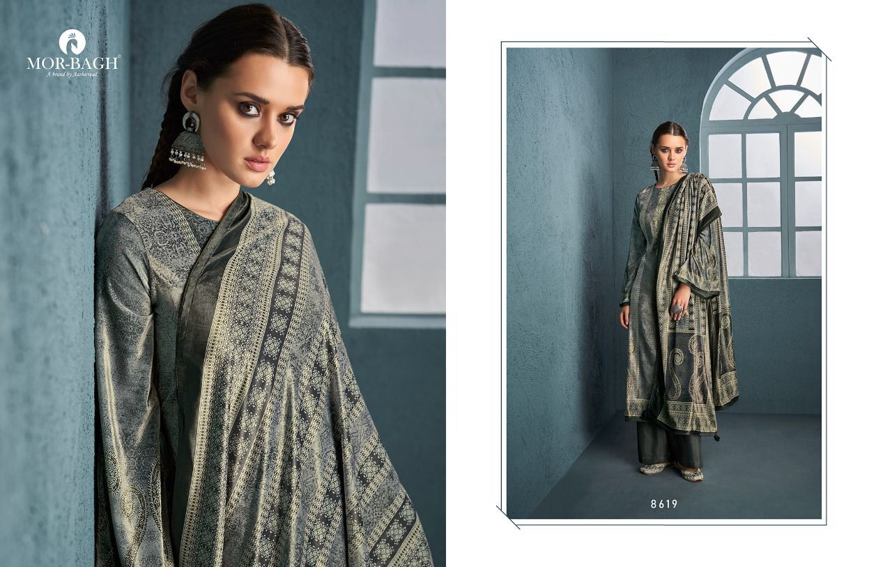 Aashirwad Mor Bagh Mehran Winter Wear Velvet Pashmina Dress Material