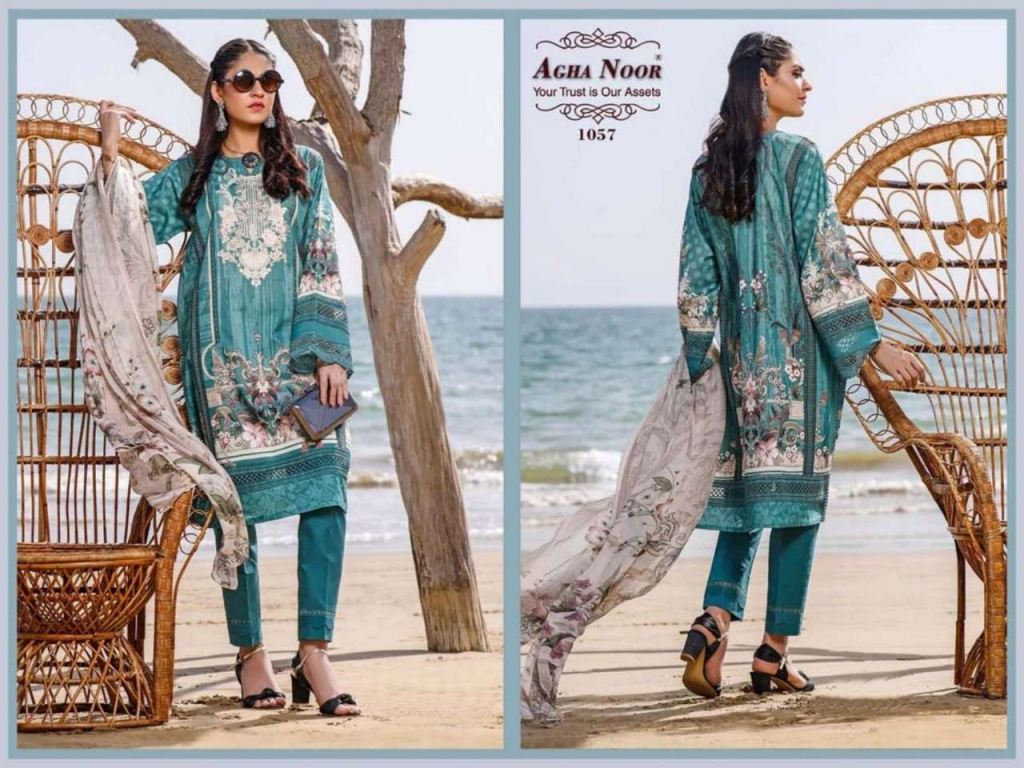 Agha Noor Vol 5 Lawn Cotton Dress Material Catalog