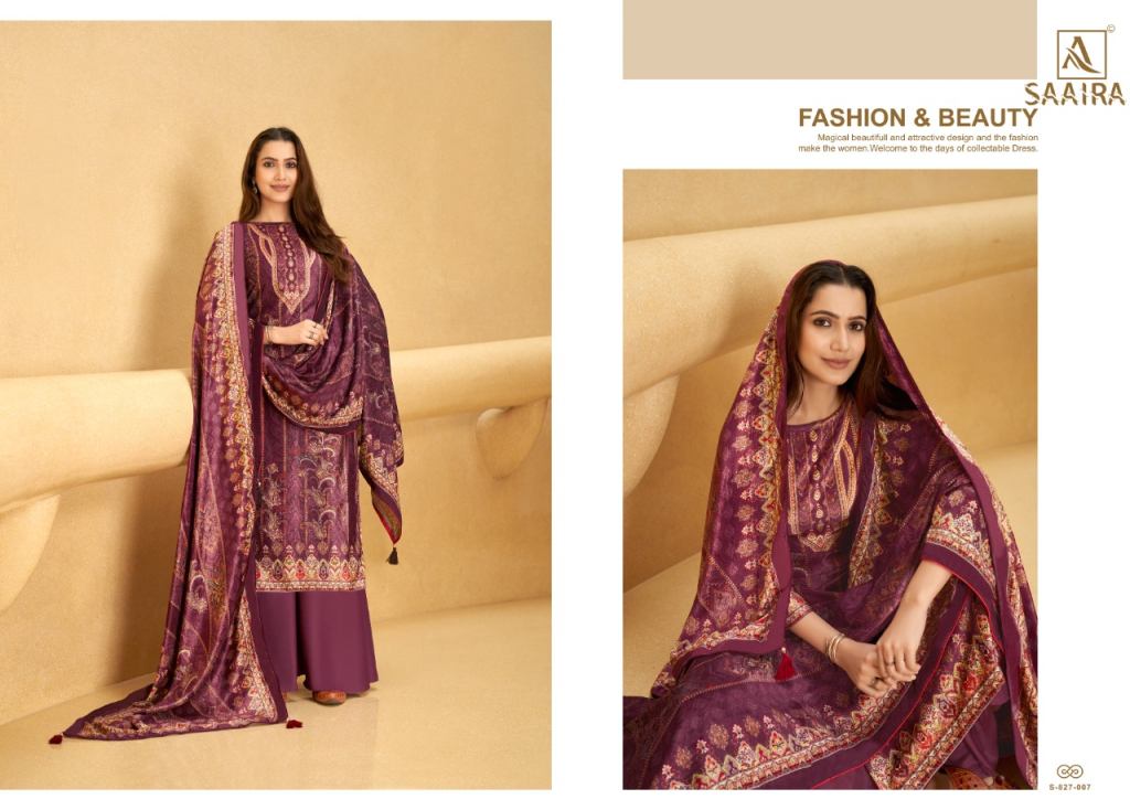 Alok Saaira Designer Viscose Velvet Wear Wholesale Pashmina Catalog