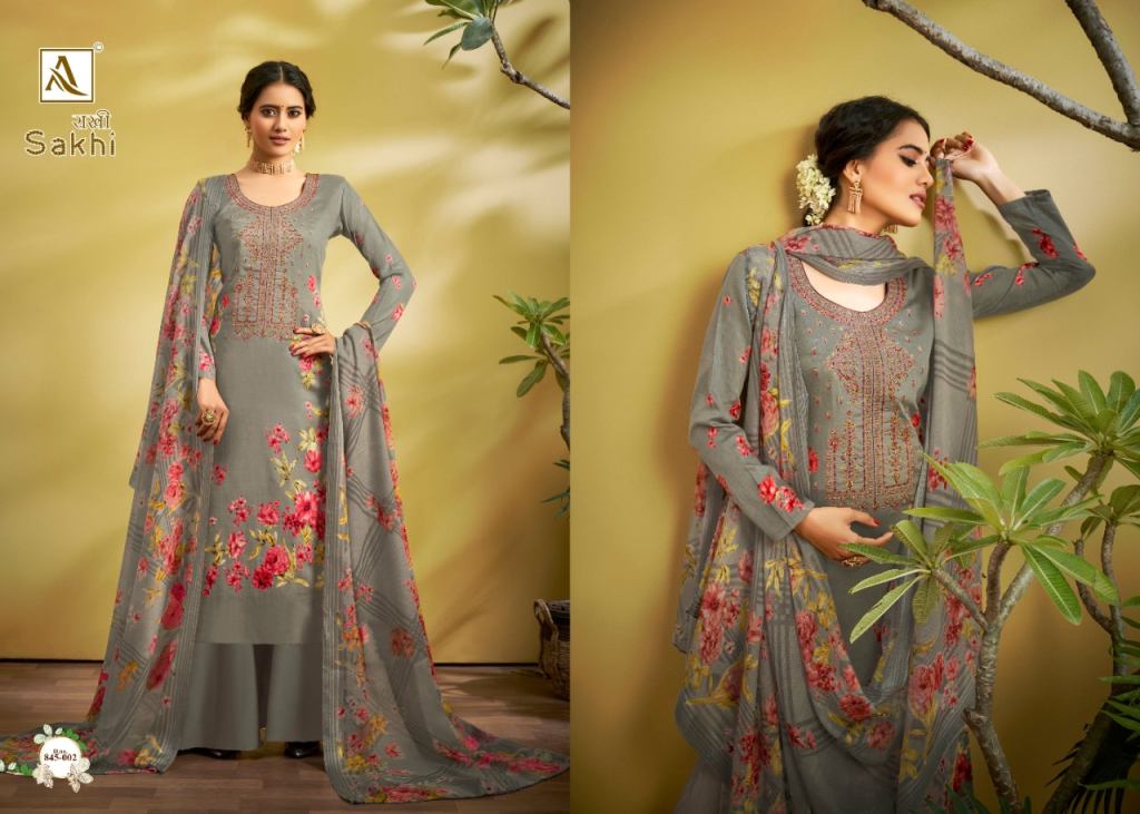 Alok Sakhi Cotton Digital Print Dress Material