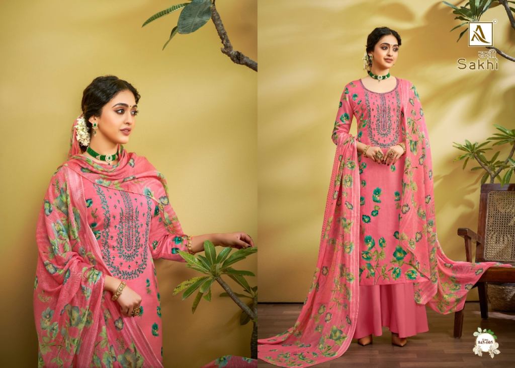 Alok Sakhi Cotton Digital Print Dress Material