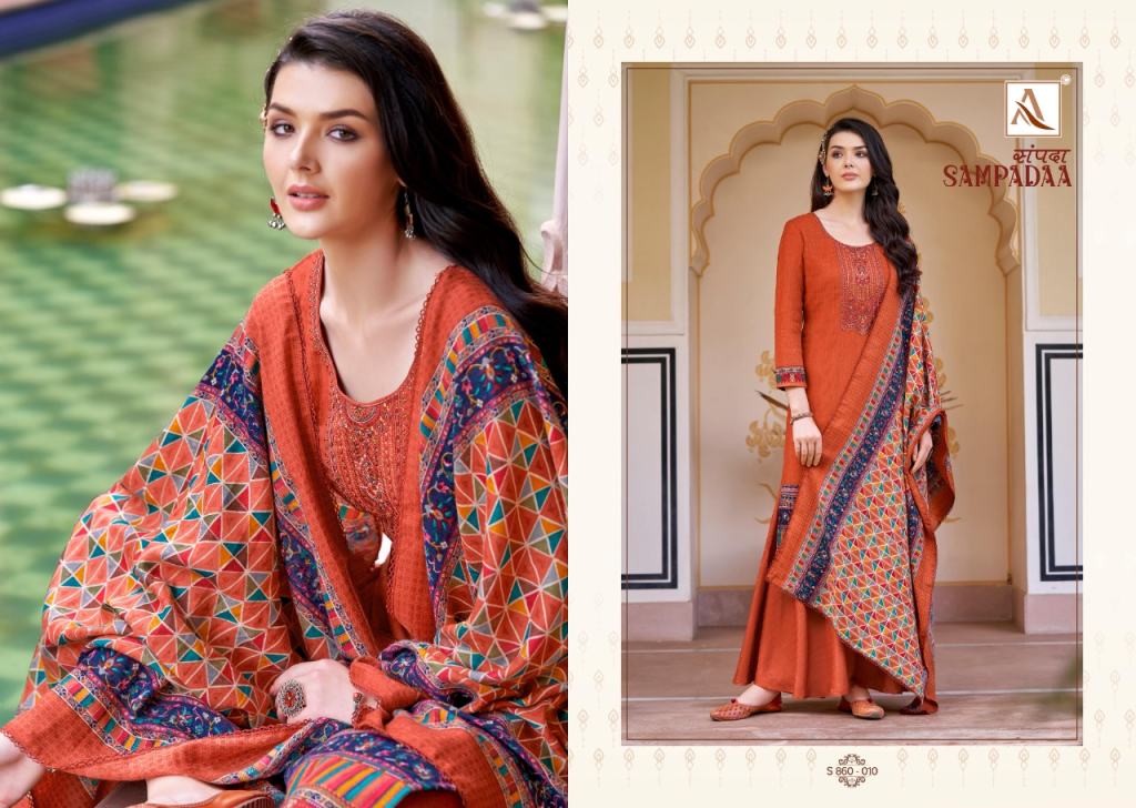 Alok Sampadaa Pashmina Dress Material Catalog