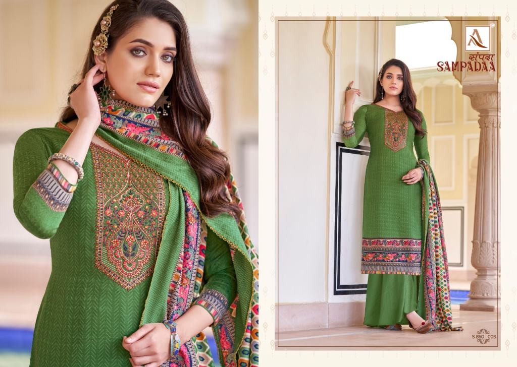 Alok Sampadaa Pashmina Dress Material Catalog
