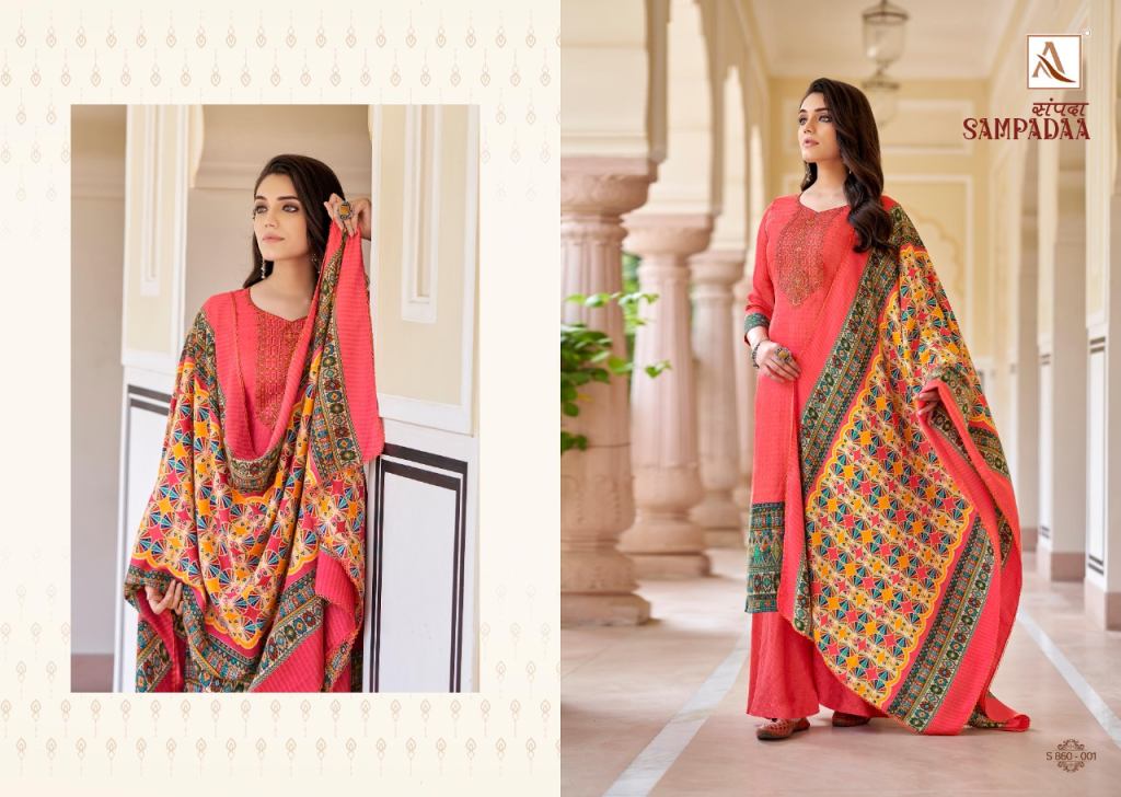 Alok Sampadaa Pashmina Dress Material Catalog