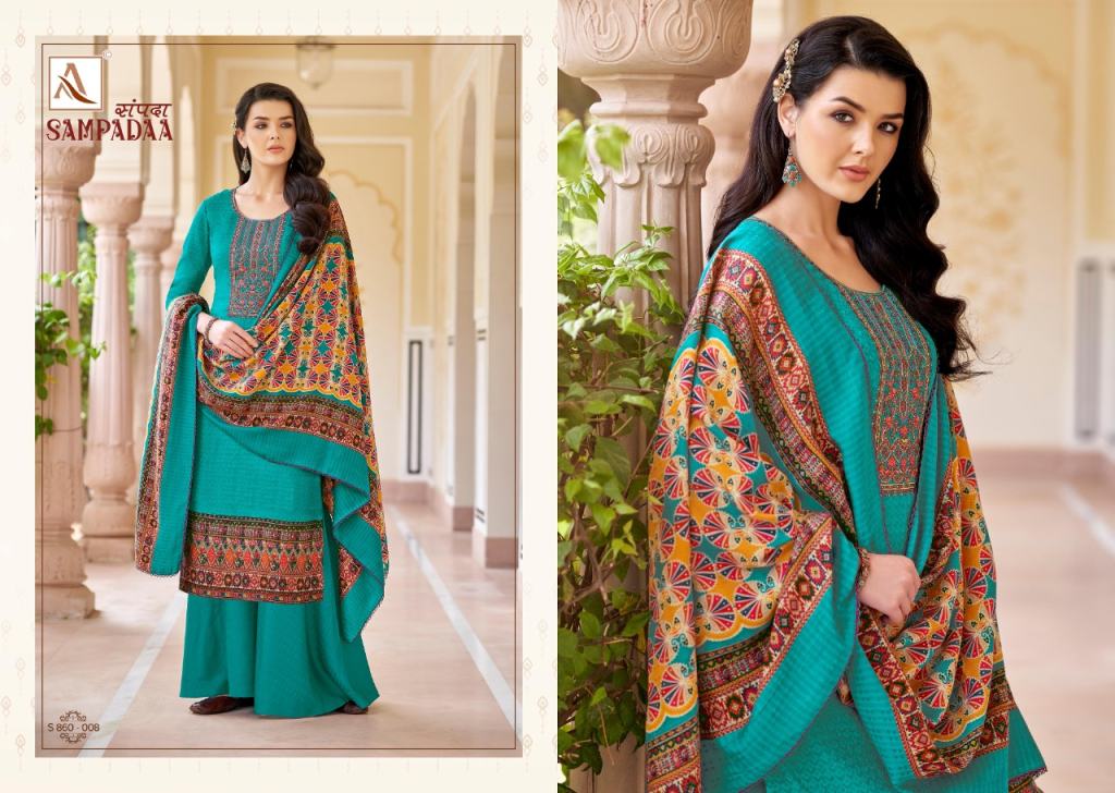 Alok Sampadaa Pashmina Dress Material Catalog