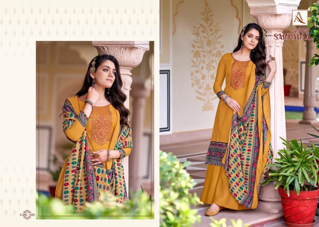 Alok Sampadaa Pashmina Dress Material Catalog