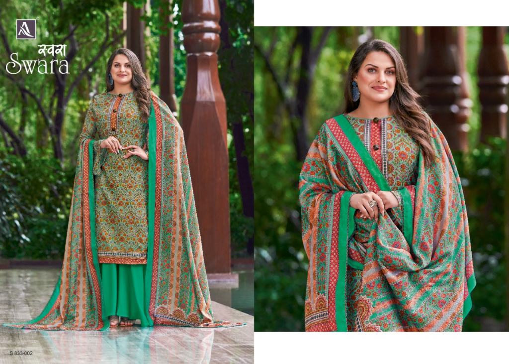 Alok Swara Pashmina Digital Print Dress Material Catalog
