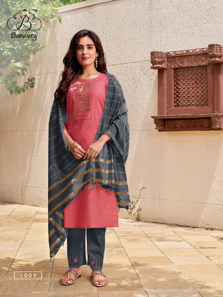 Banwery Prakruti Ethnic Wear Kurti With Pant And Dupatta Catalog