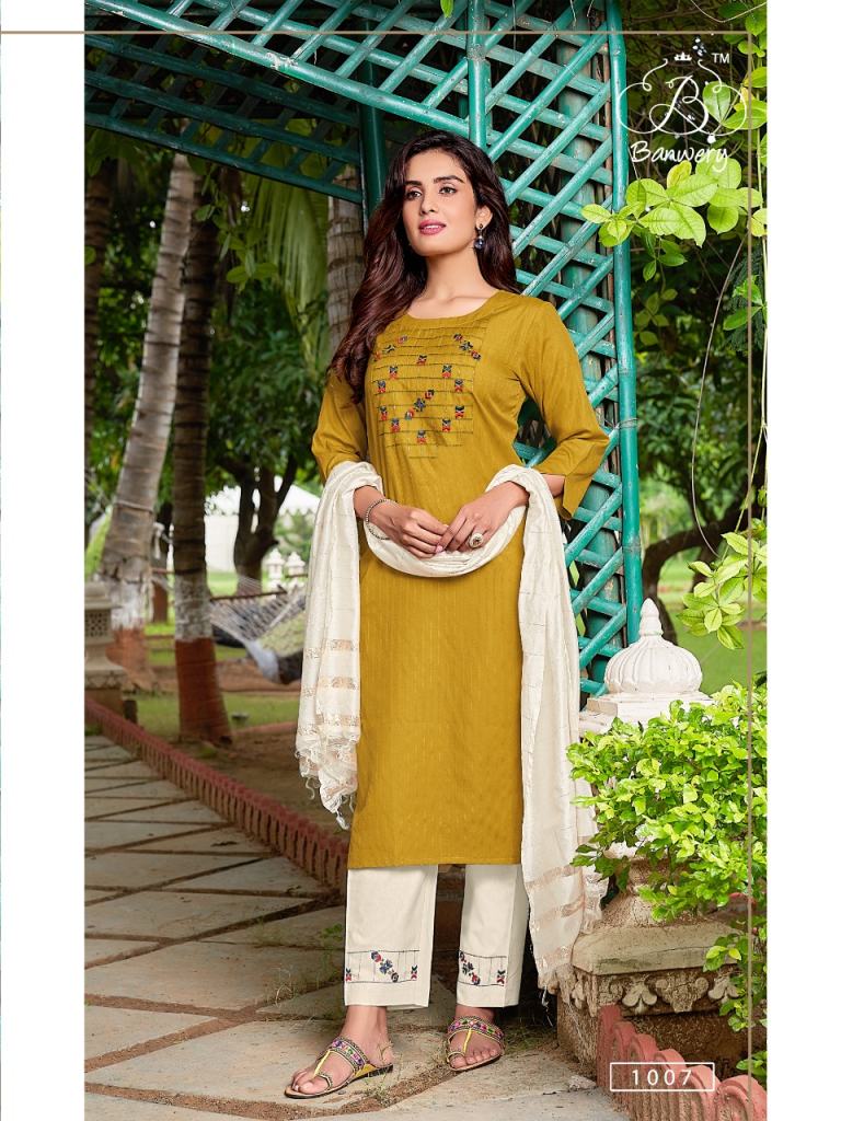 Banwery Prakruti Ethnic Wear Kurti With Pant And Dupatta Catalog
