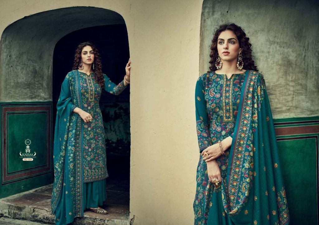 Belliza Kairaa Pure Pashmina With Prints Dress Material Catalog