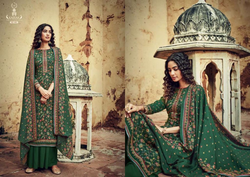 Belliza Kairaa Pure Pashmina With Prints Dress Material Catalog