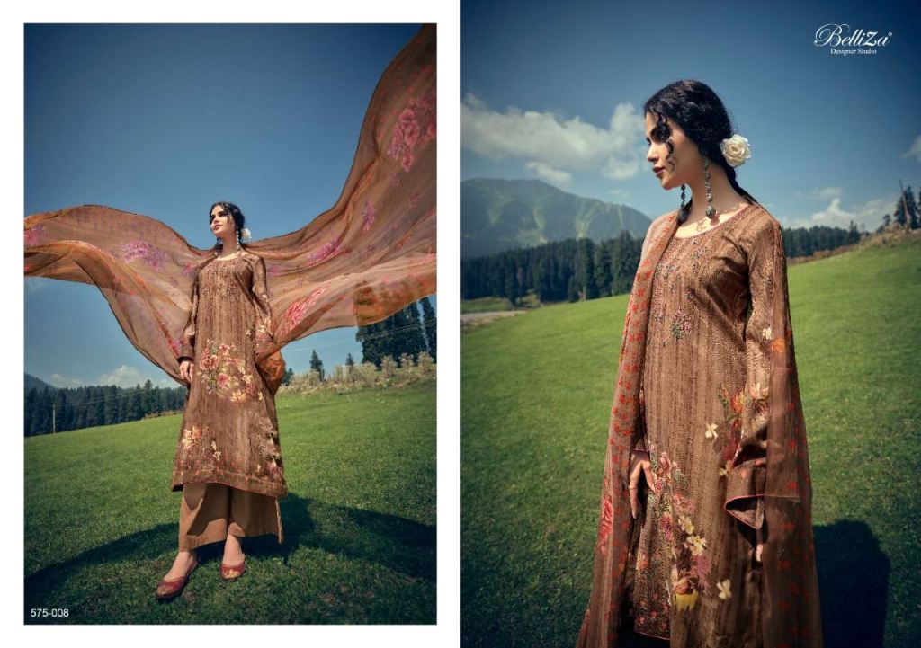 Belliza Kimaya Pure Pashmina Dress Material Catalog