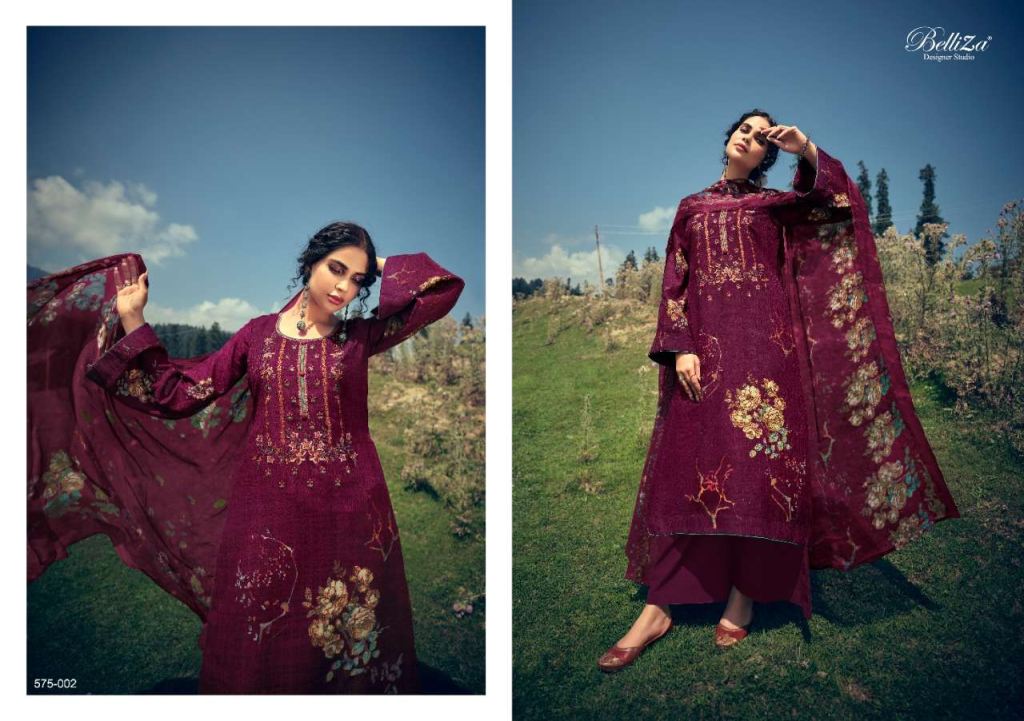 Belliza Kimaya Pure Pashmina Dress Material Catalog