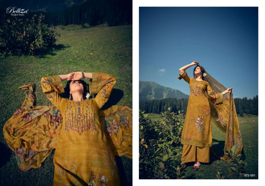 Belliza Kimaya Pure Pashmina Dress Material Catalog