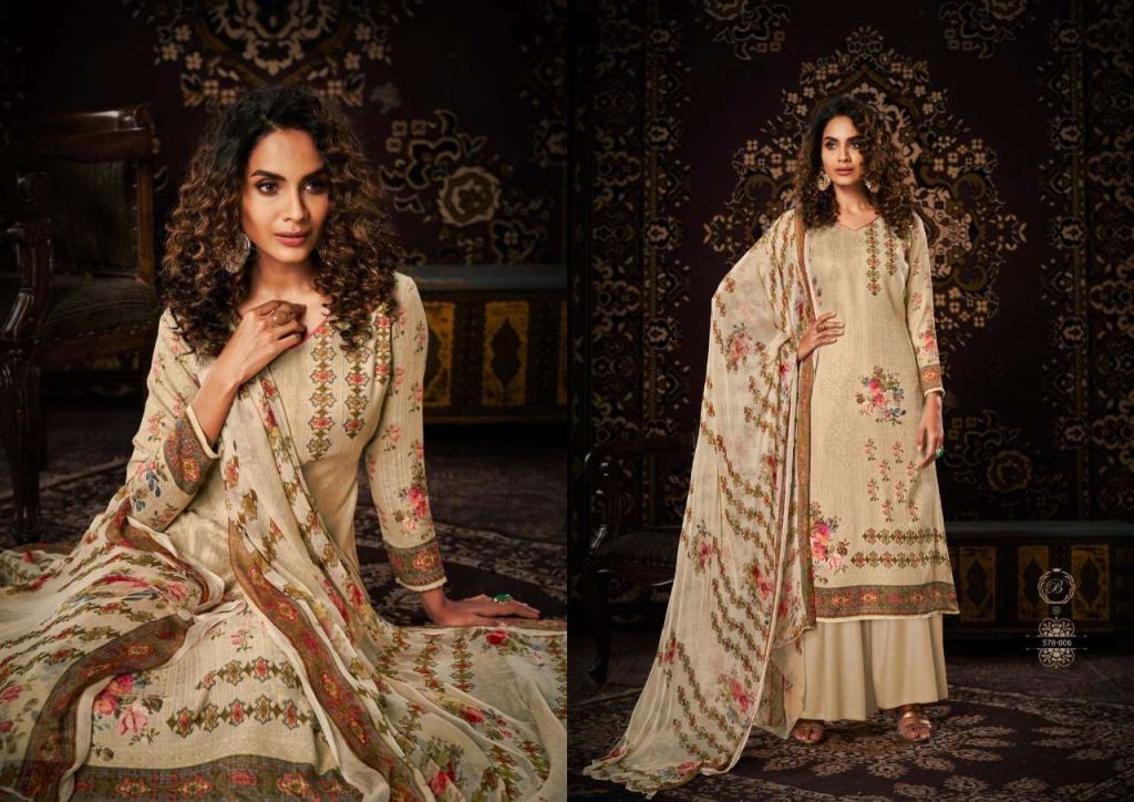 Belliza Noor Pure Pashmina Digital Wholesale Dress Material Catalog