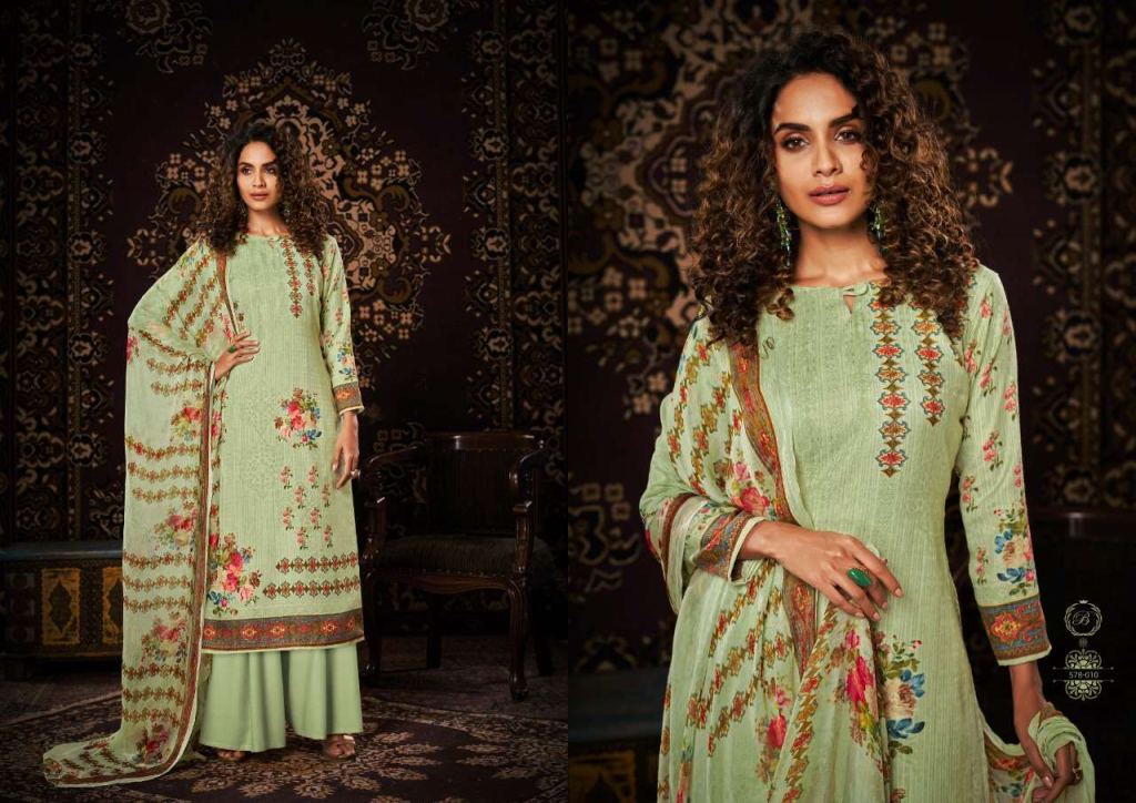 Belliza Noor Pure Pashmina Digital Wholesale Dress Material Catalog