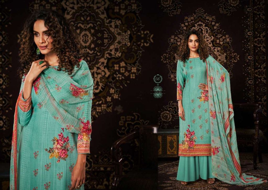 Belliza Noor Pure Pashmina Digital Wholesale Dress Material Catalog