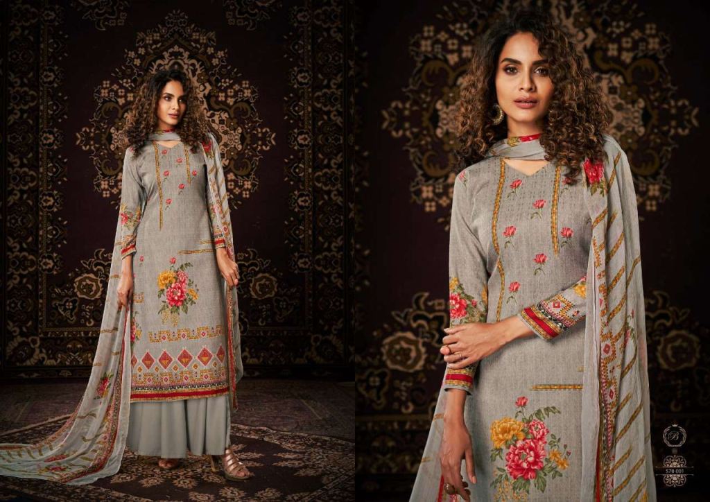 Belliza Noor Pure Pashmina Digital Wholesale Dress Material Catalog