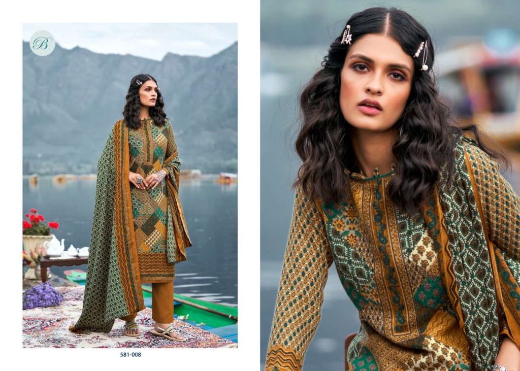 Belliza Raag Pure Pashmina With Digital Style Prints Dress Material Catalog