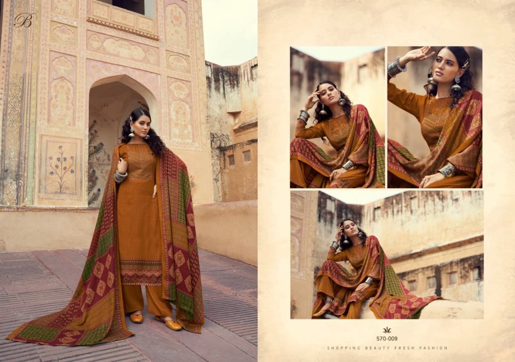 Belliza Swara Pashmina Designer Dress Material Catalog