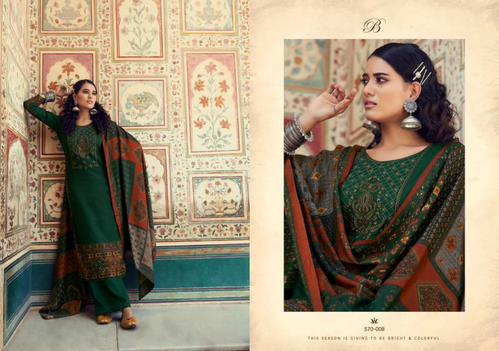 Belliza Swara Pashmina Designer Dress Material Catalog