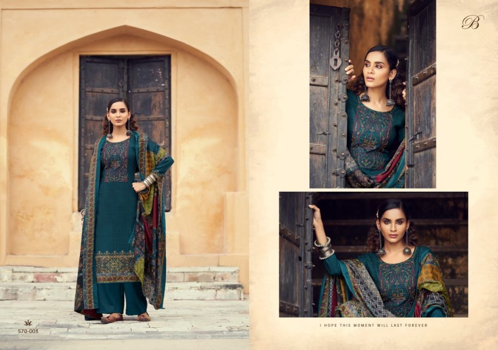 Belliza Swara Pashmina Designer Dress Material Catalog