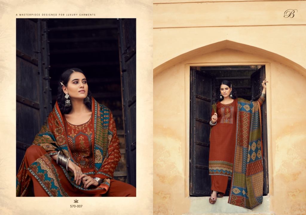 Belliza Swara Pashmina Designer Dress Material Catalog