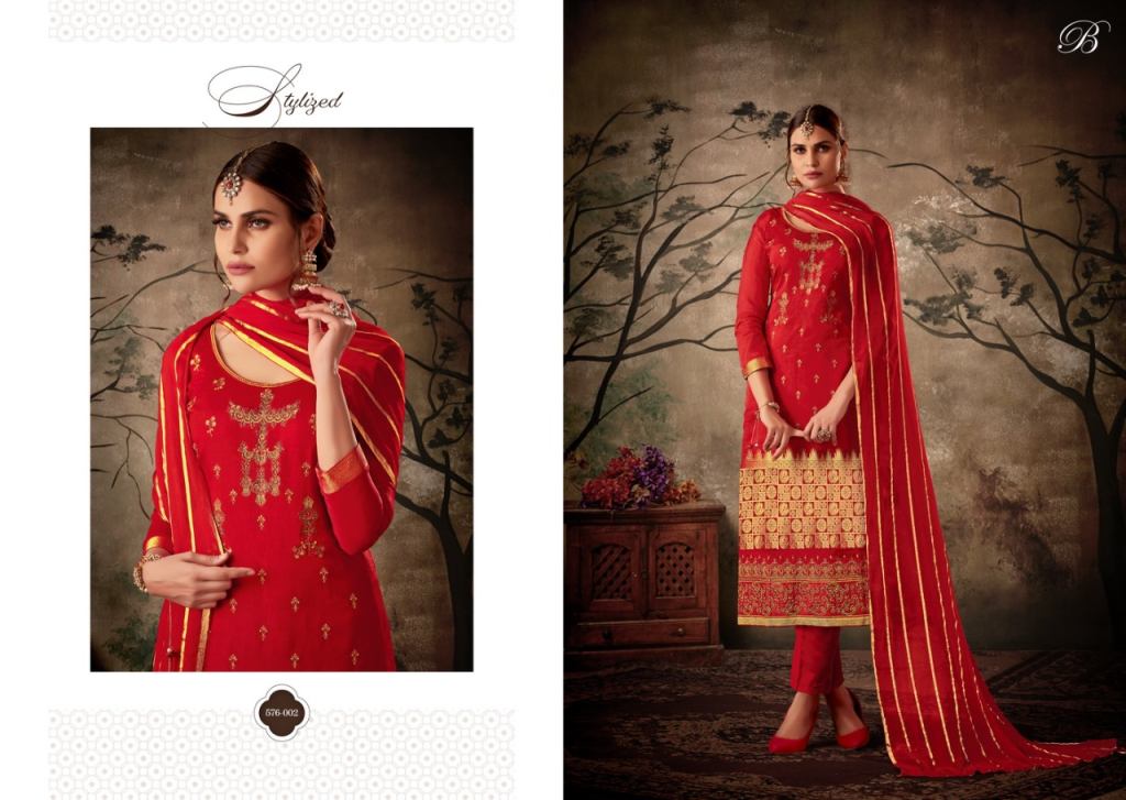 Belliza Zarna Pure Mysore Silk Dress Material Catalog