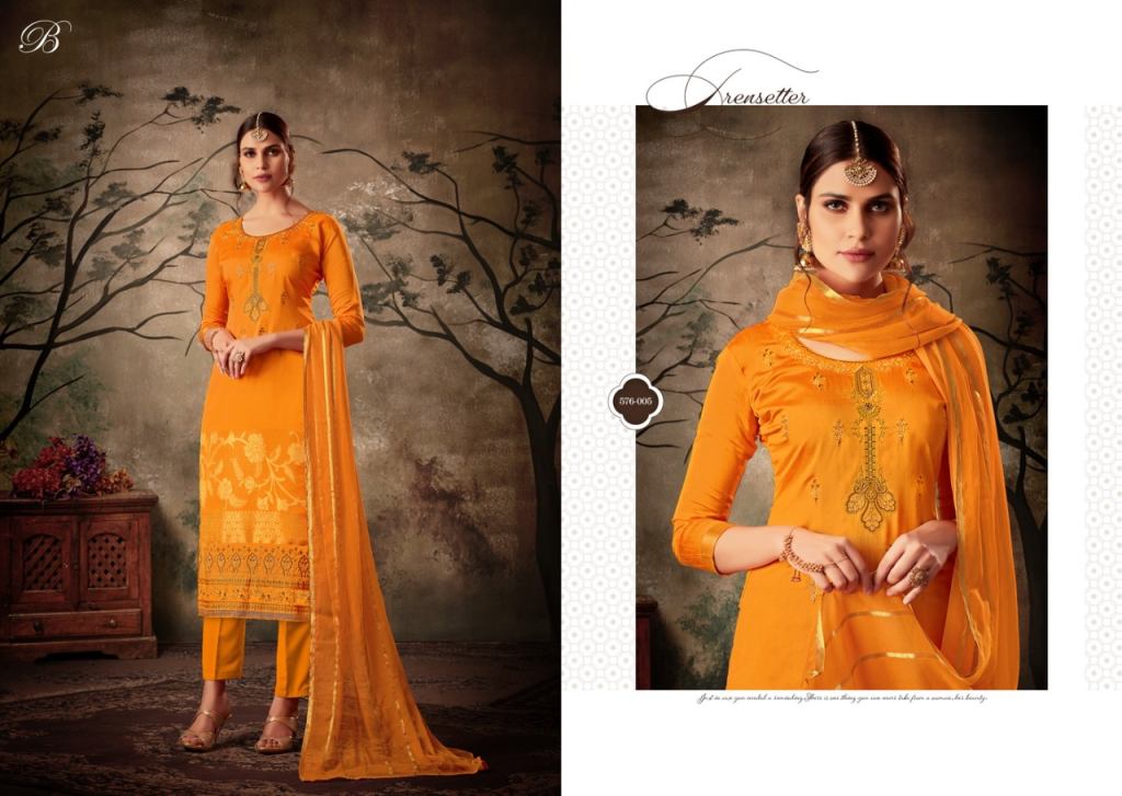 Belliza Zarna Pure Mysore Silk Dress Material Catalog