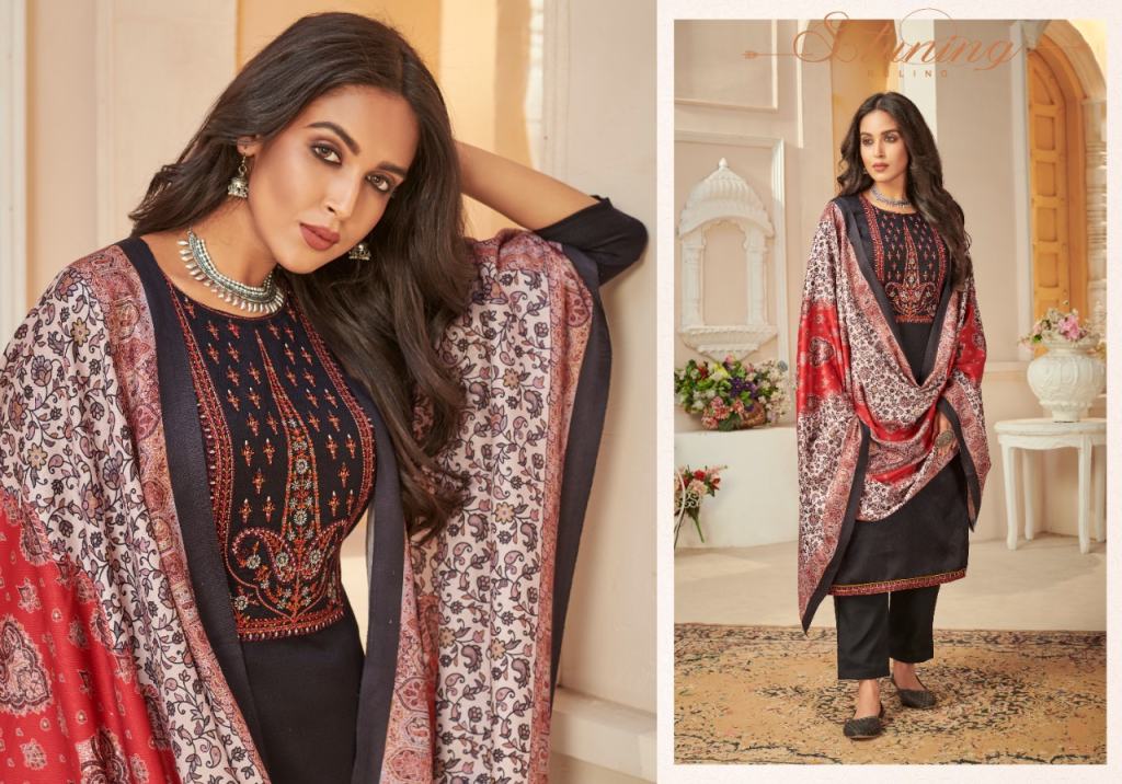 Bipson Kashmiri Beauty Winter Wear Embroidery Pashmina Catalog