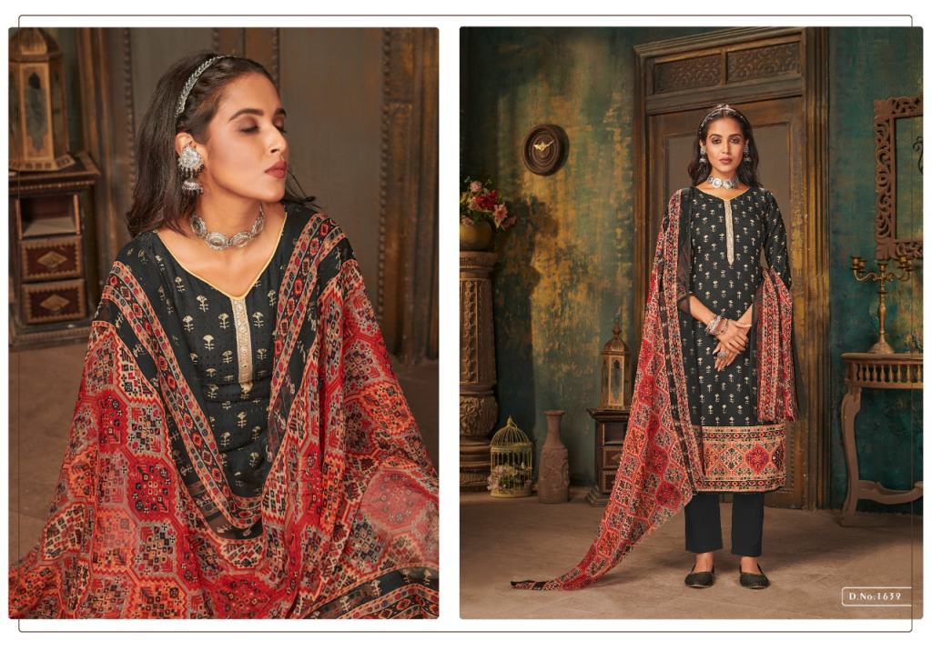Bipson Phulkari Pashmina Low Rate Dress Material Catalog