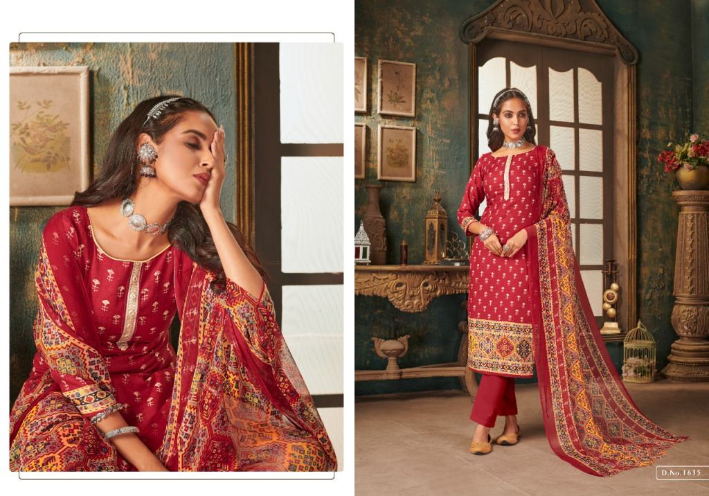 Bipson Phulkari Pashmina Low Rate Dress Material Catalog